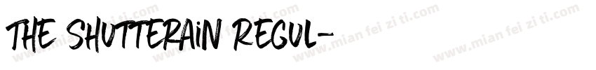 The Shutterain Regul字体转换